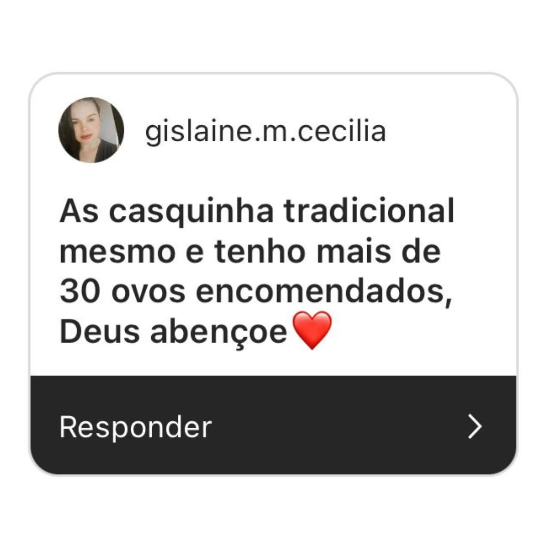 Depoimento: 30 ovos encomendados